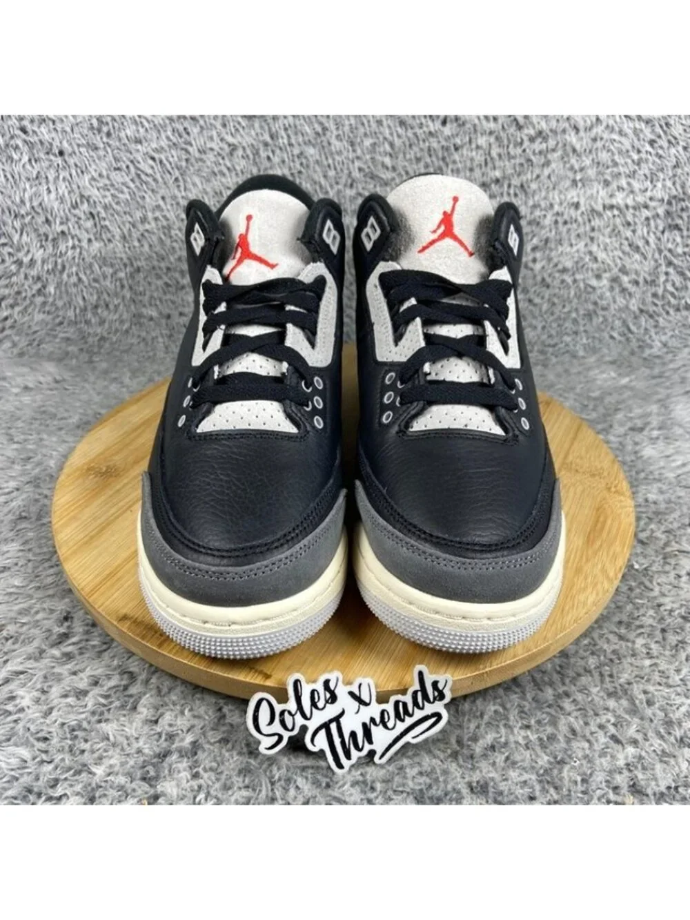 Air Jordan 3 Retro (GS) 'Rare Air' Size 5.5 Big Kids' Black Blue Red IB8968-004